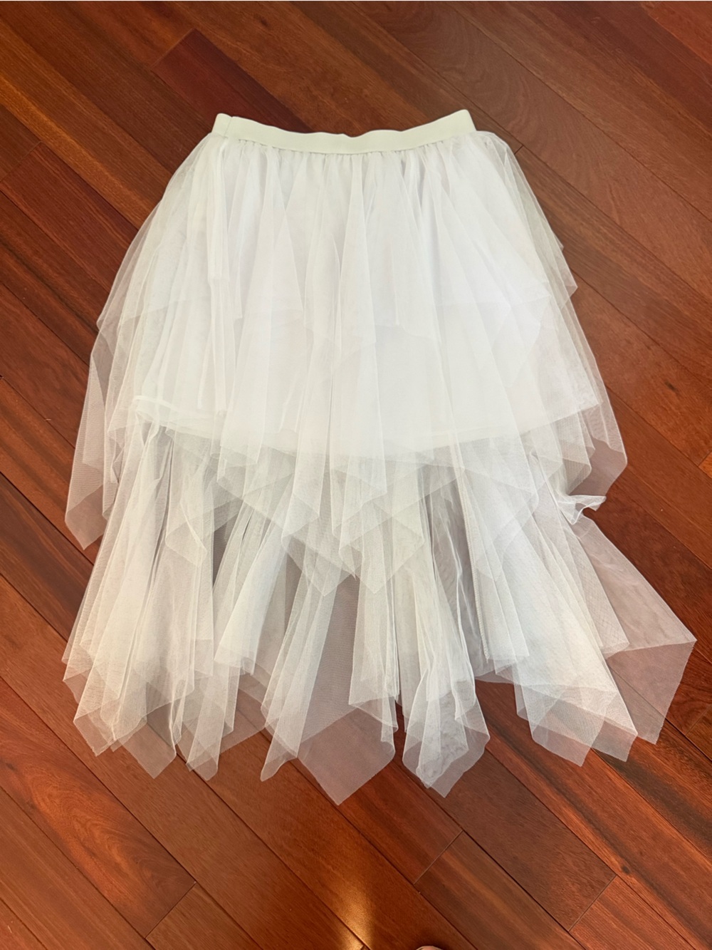 Ladies Mesh Tulle Skirt SZ M Elastic Waist Layered Dancing Stage Party Summer